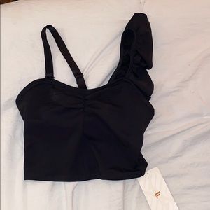 Fabletics ruffle top new